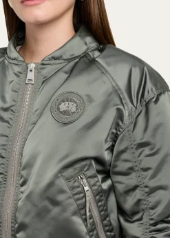 Canada GooseJade Down Satin Bomber Jacket