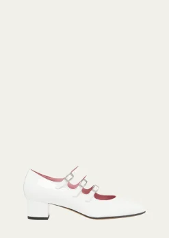 CARELKina Patent Mary Jane Ballerina Pumps