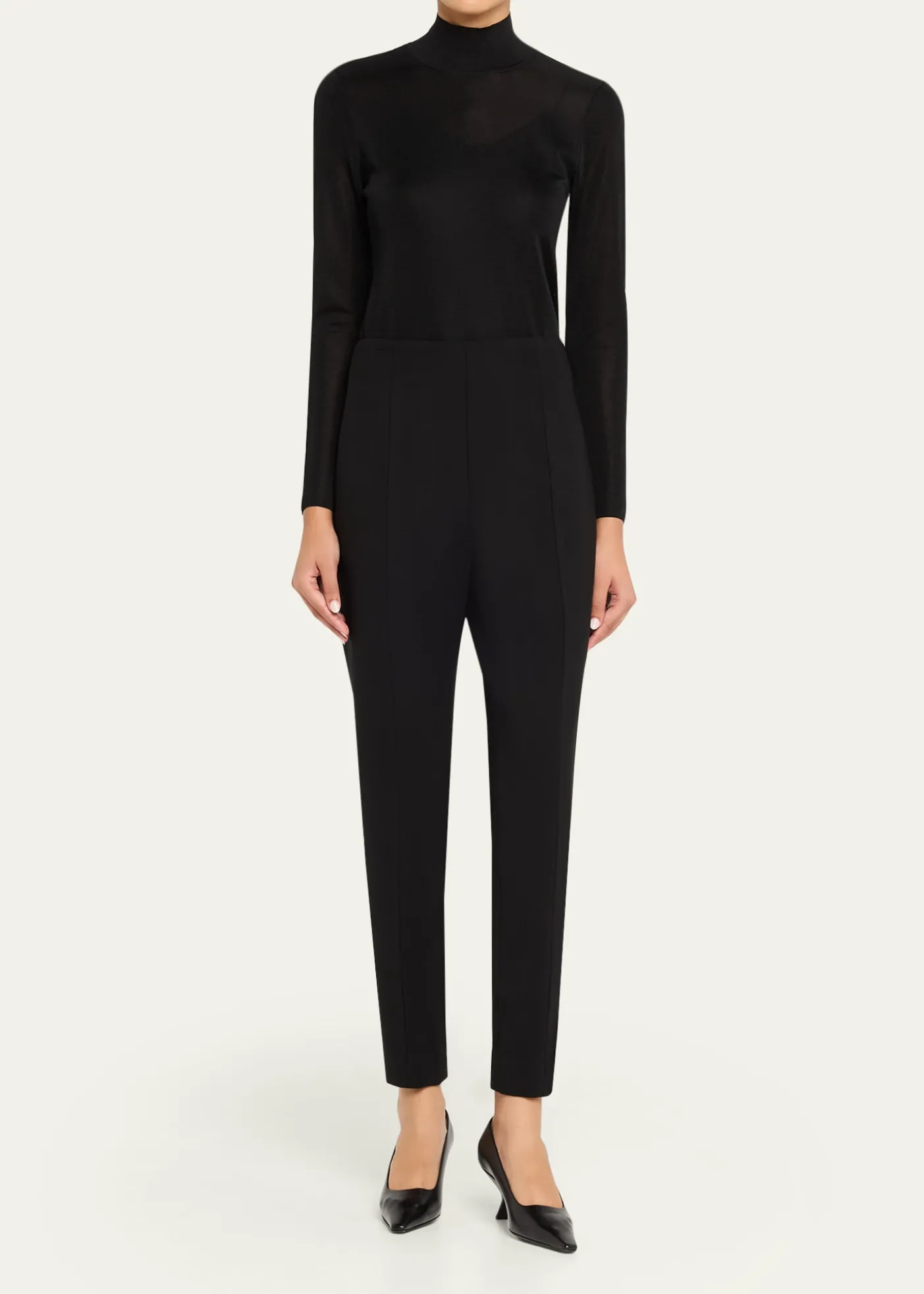 Carolina HerreraEmilie Seamed Skinny-Leg Ankle Pants