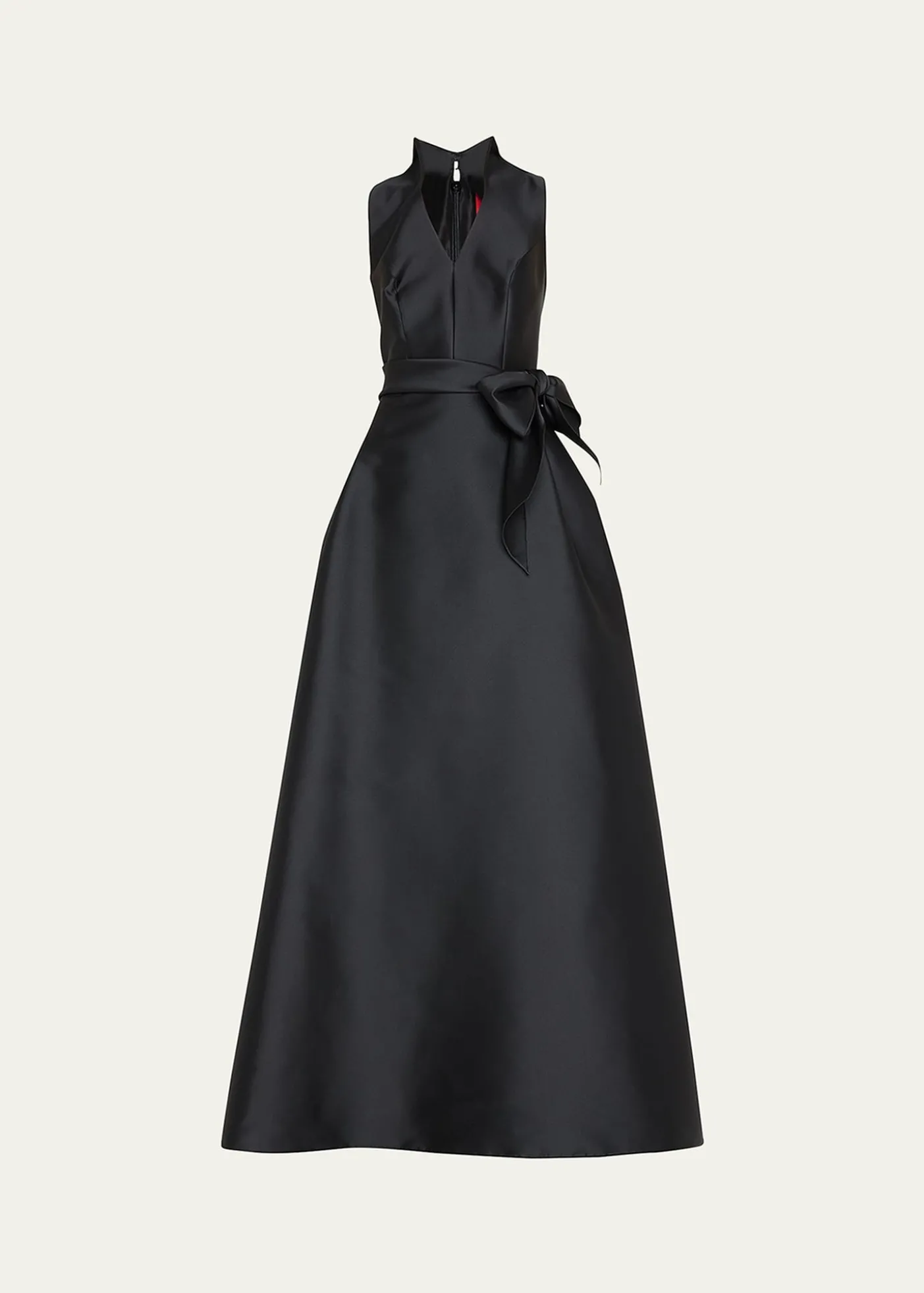 Carolina HerreraSatin V-Neck Gown