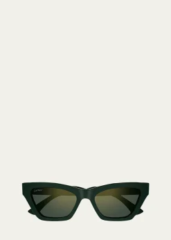 CartierLogo Acetate Cat-Eye Sunglasses
