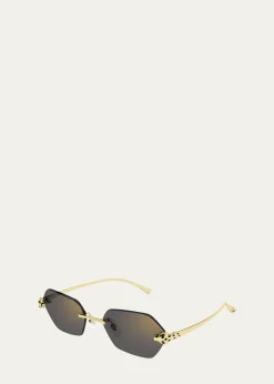 CartierPanthère de Cartier 55mm Geometric Sunglasses