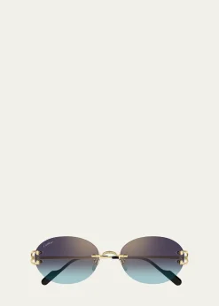 CartierPremière de Cartier 55mm Oval Sunglasses