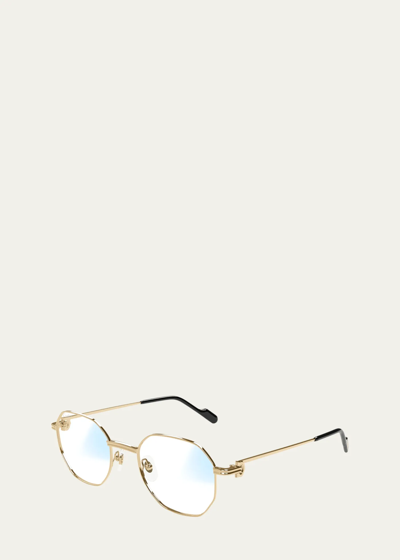 CartierRound Photochromic Metal Sunglasses