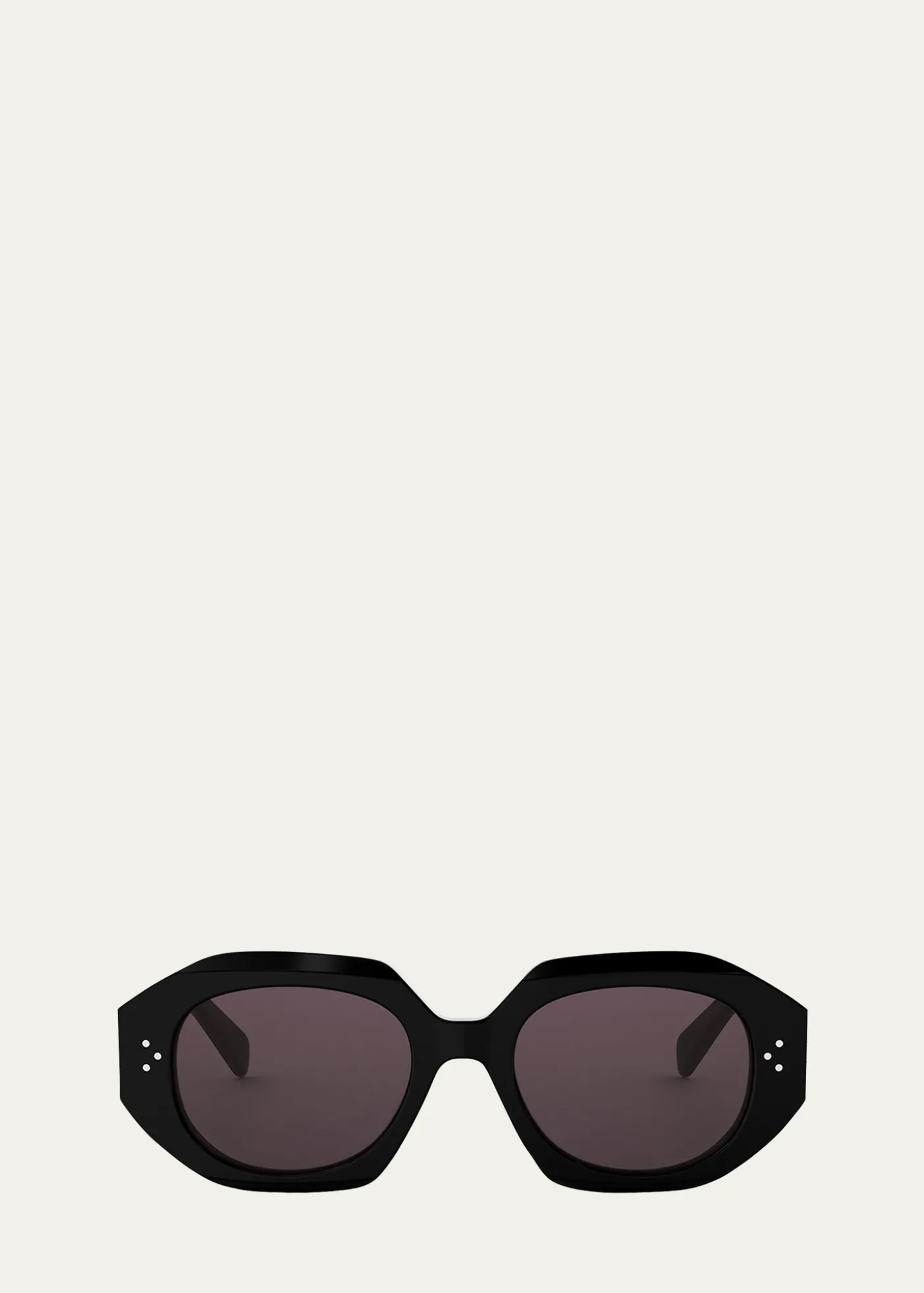 Celine3 Dot Geometric Square Sunglasses