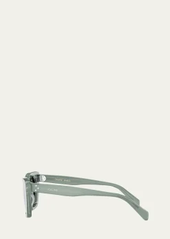 CelineLogo Acetate Cat-Eye Sunglasses