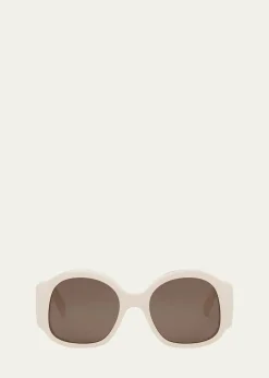CelineMaxi Triomphe Round Sunglasses