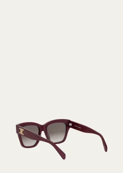 CelineTriomphe Acetate Square Sunglasses