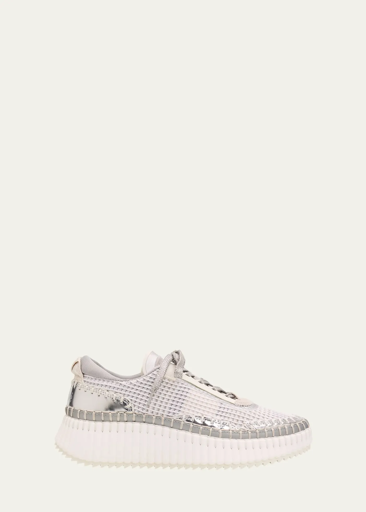 ChloeNama Mesh Stitch Walking Sneakers