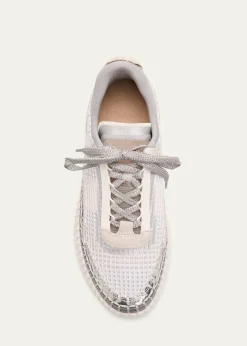 ChloeNama Mesh Stitch Walking Sneakers