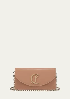 Christian LouboutinLoubi54 Flap Patent Leather Clutch Bag