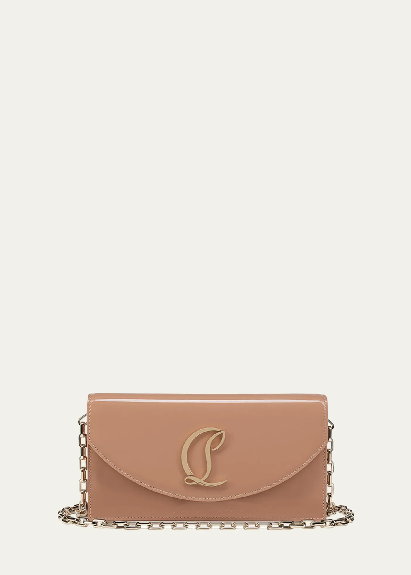 Christian LouboutinLoubi54 Flap Patent Leather Clutch Bag