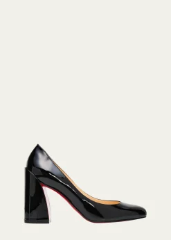 Christian Louboutin85mm Miss Jane Patent Leather Pumps