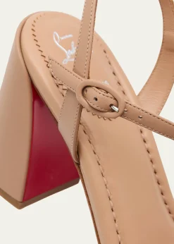 Christian Louboutin85mm Miss Jane Ankle-Strap Sandals