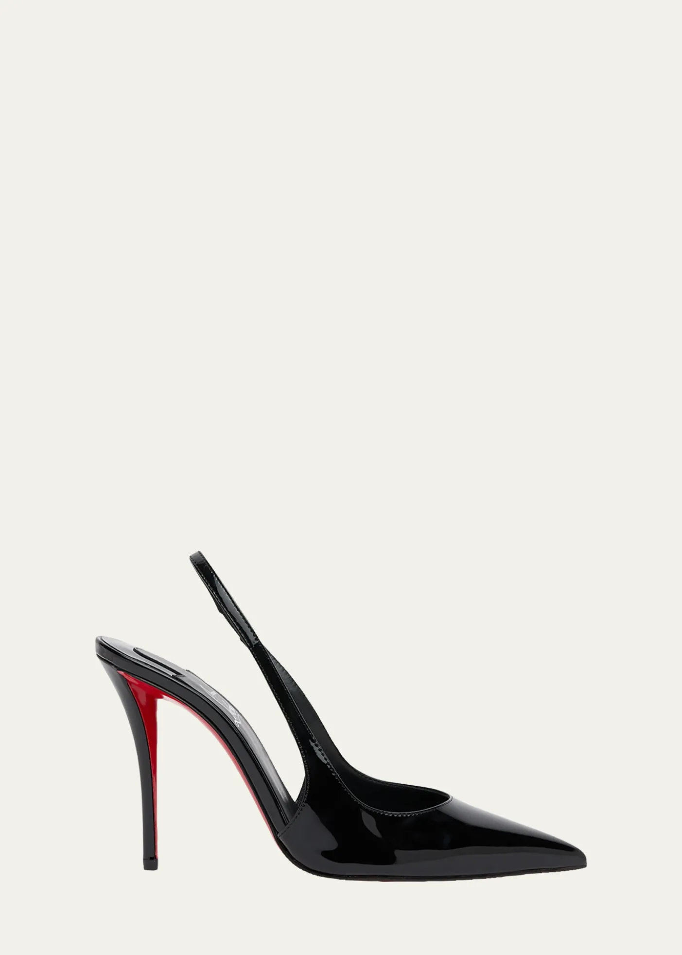 Christian Louboutin100mm Miss Z Patent Leather Slingback Pumps