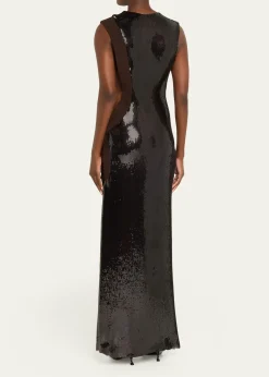 Christopher EsberOpaline Sequin Cut-Out Dress