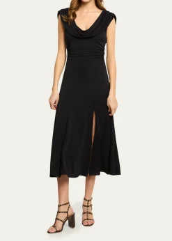 Cinq a SeptCarino Draped Midi Dress