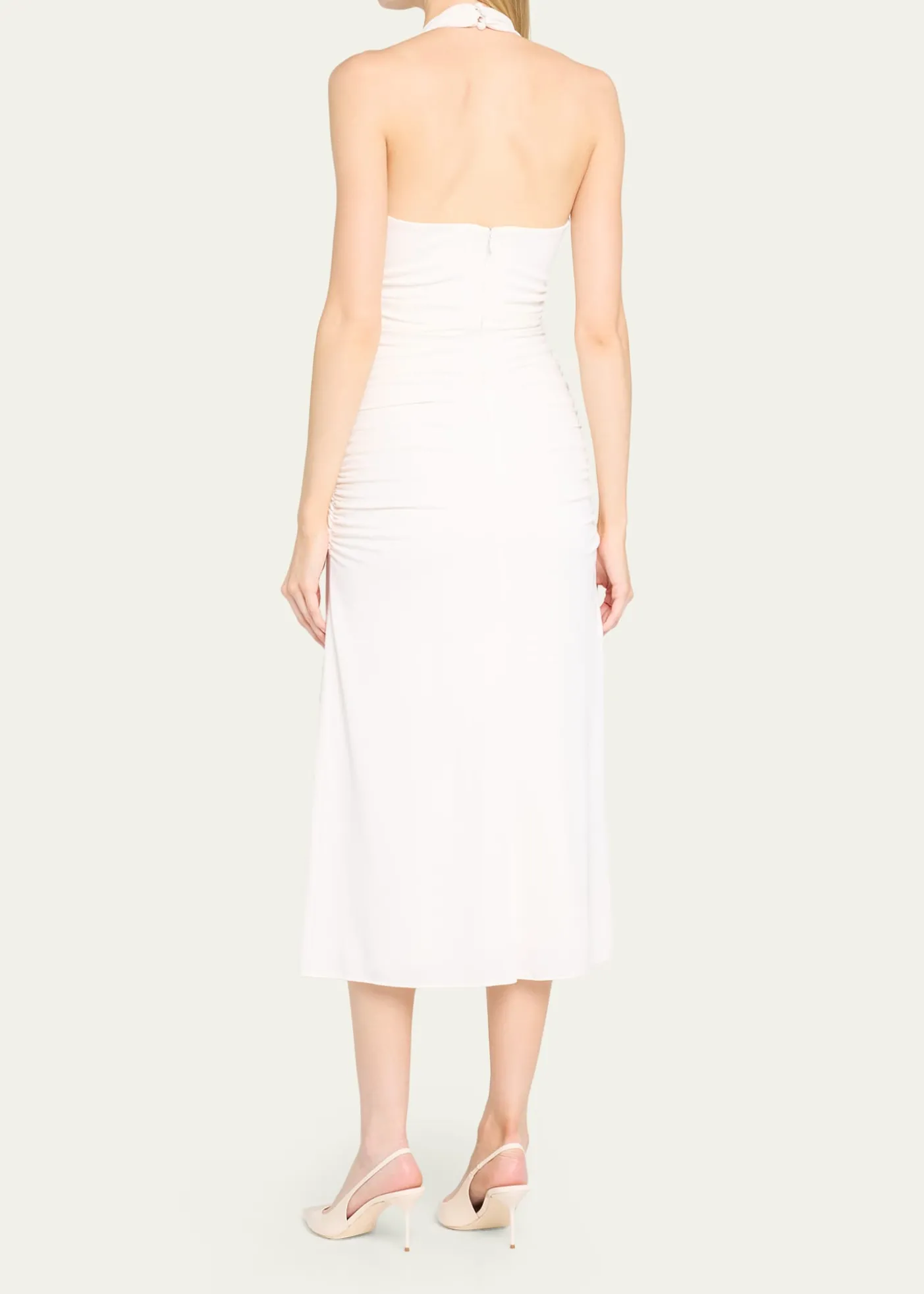 Cinq a SeptKaia Draped Halter Midi Dress