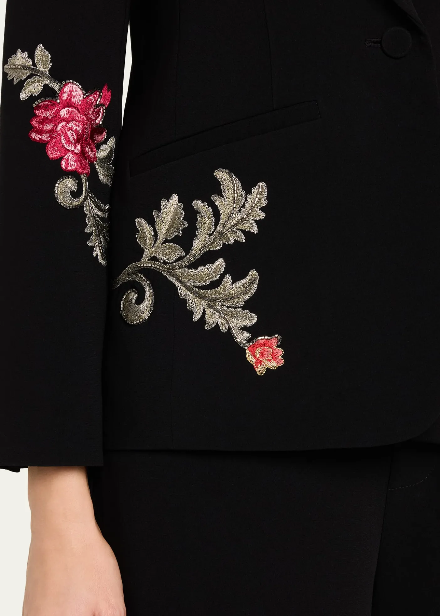 Cinq a SeptKarlie Rococo Embroidered Blazer