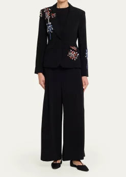Cinq a SeptLorena Belted Drapey Crepe Pants
