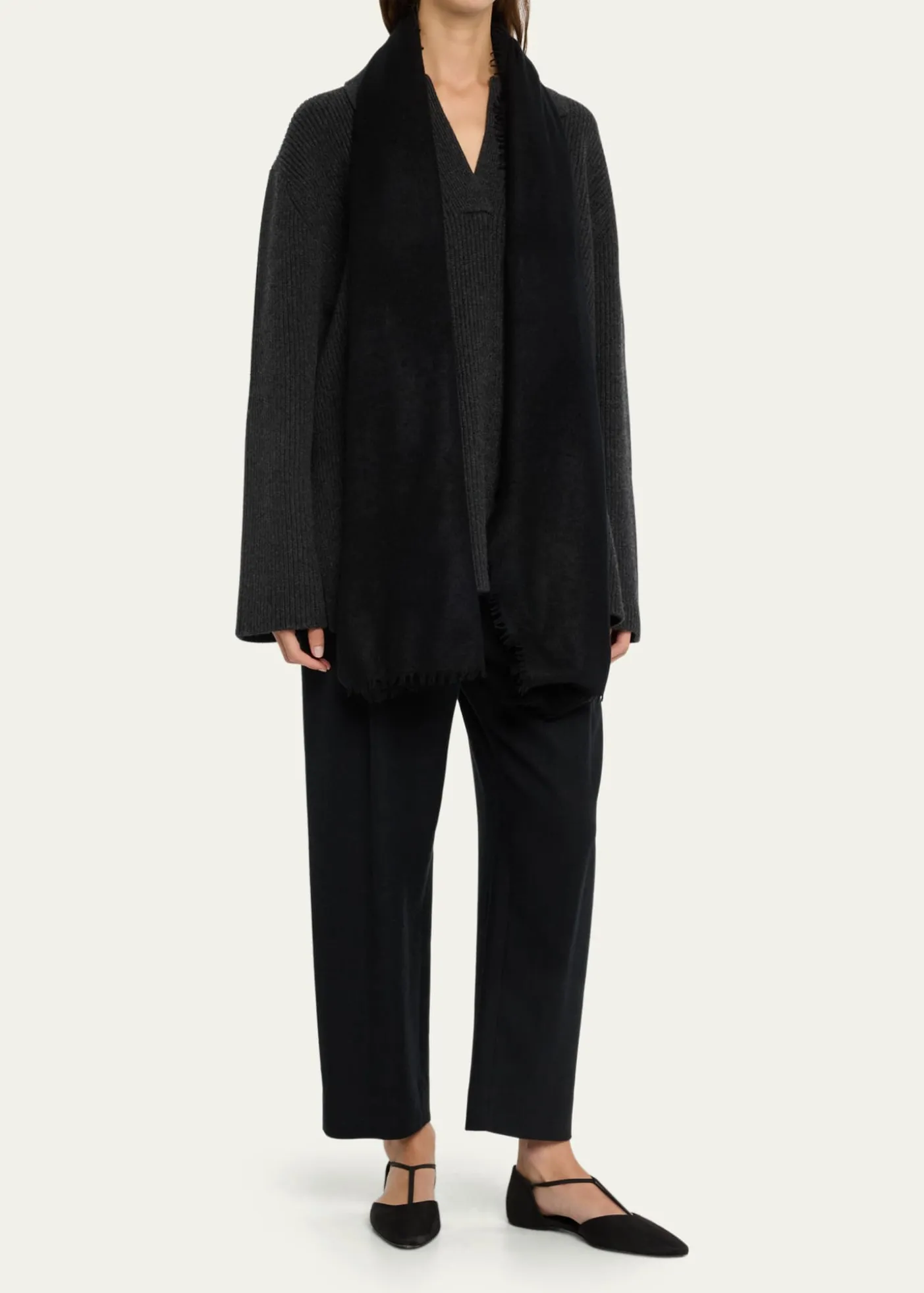 Denis ColombFuzzy Feutre Cashmere Shawl