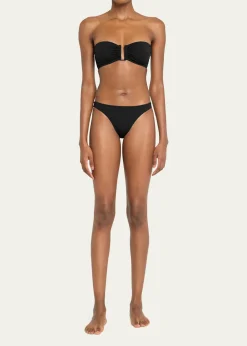EresFripon Solid Low-Rise Hipster Bikini Bottoms