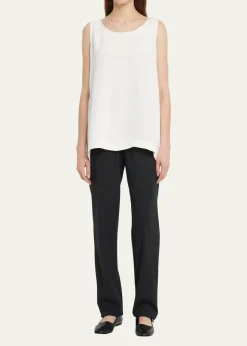 EskandarA-Line Silk Shell