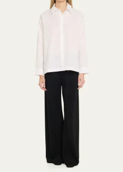EskandarSlim Shirt with Collar (Regular Length)