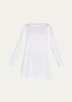 EskandarUltra-Light Cotton Long-Sleeve T-Shirt (One Size)