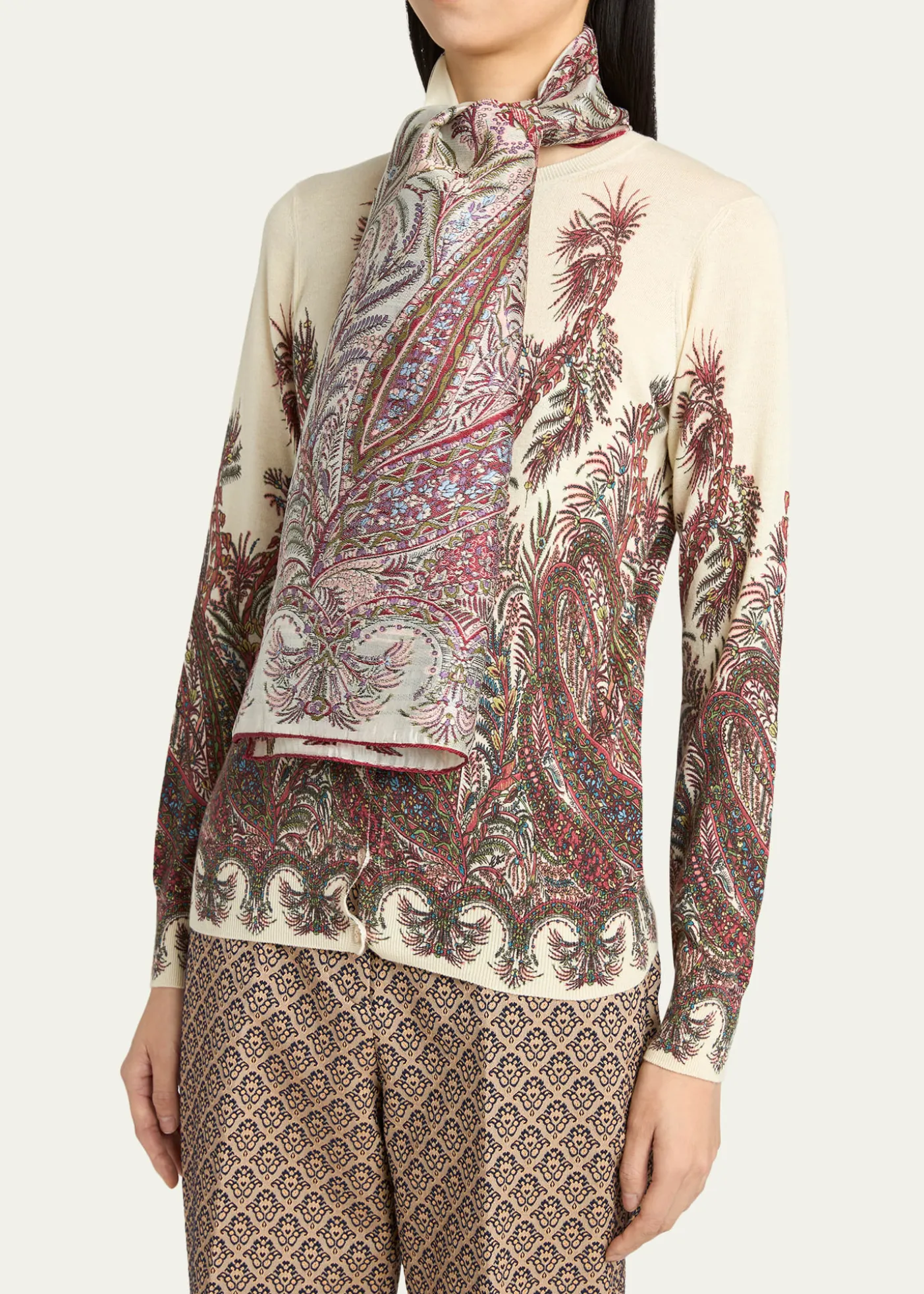 EtroPaisley-Print Silk-Blend Scarf