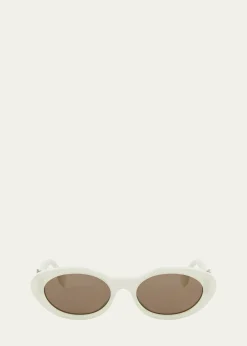 FendiFF Diamonds Acetate Oval Sunglasses