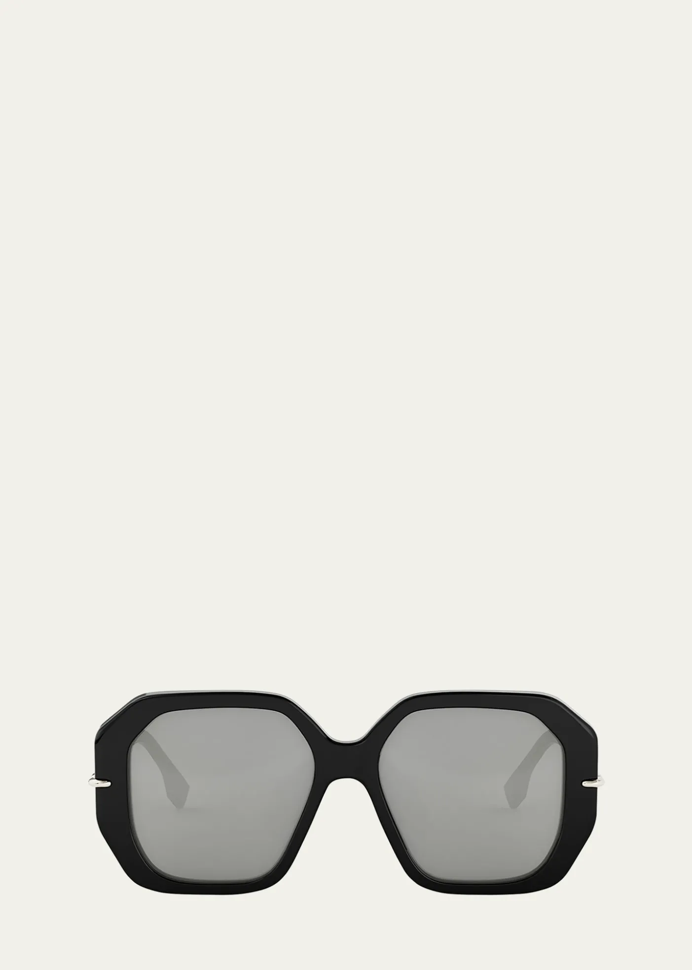 FendiSelleria Square Acetate Sunglasses