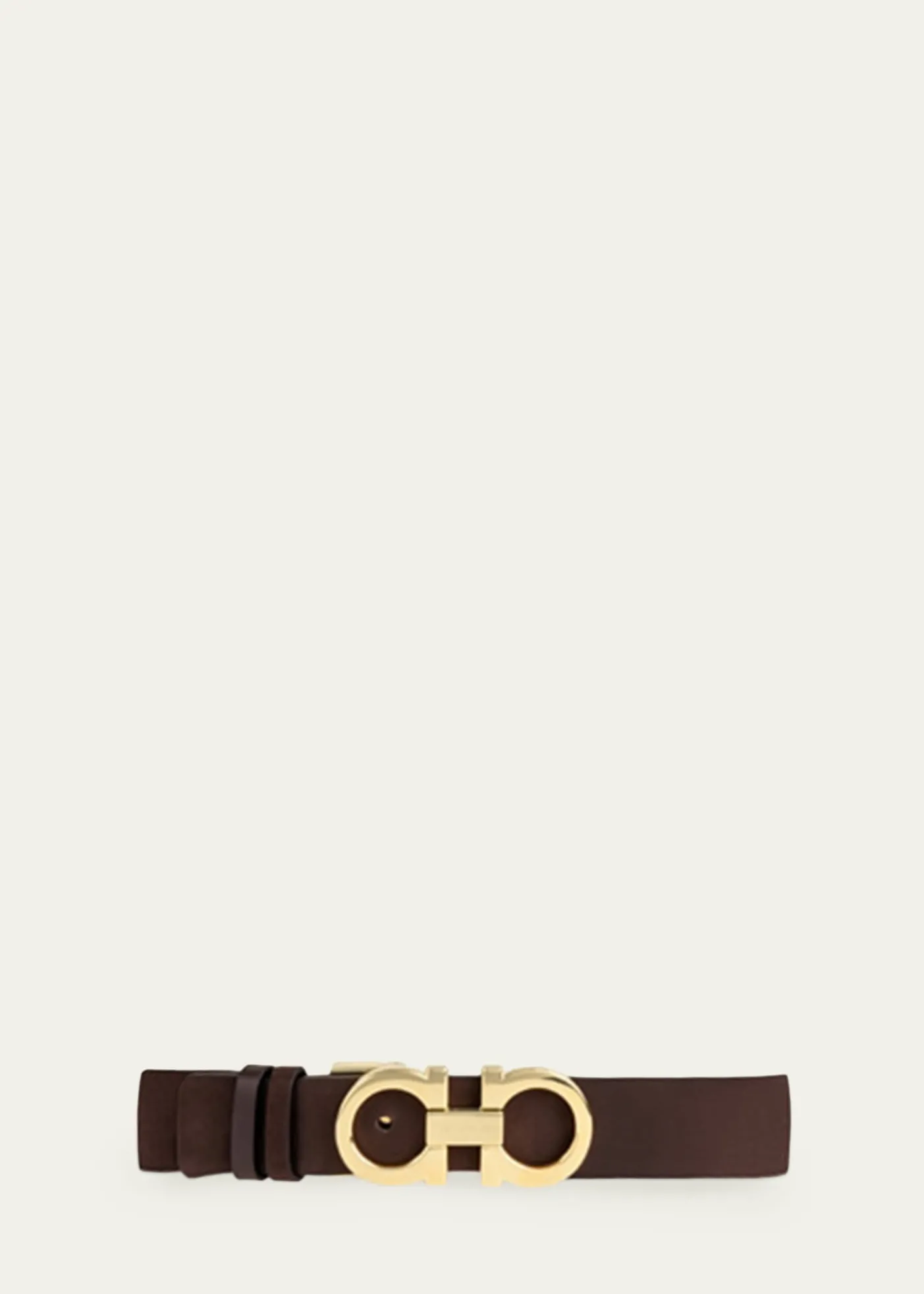 FerragamoDonna Suede Double Gancini Belt