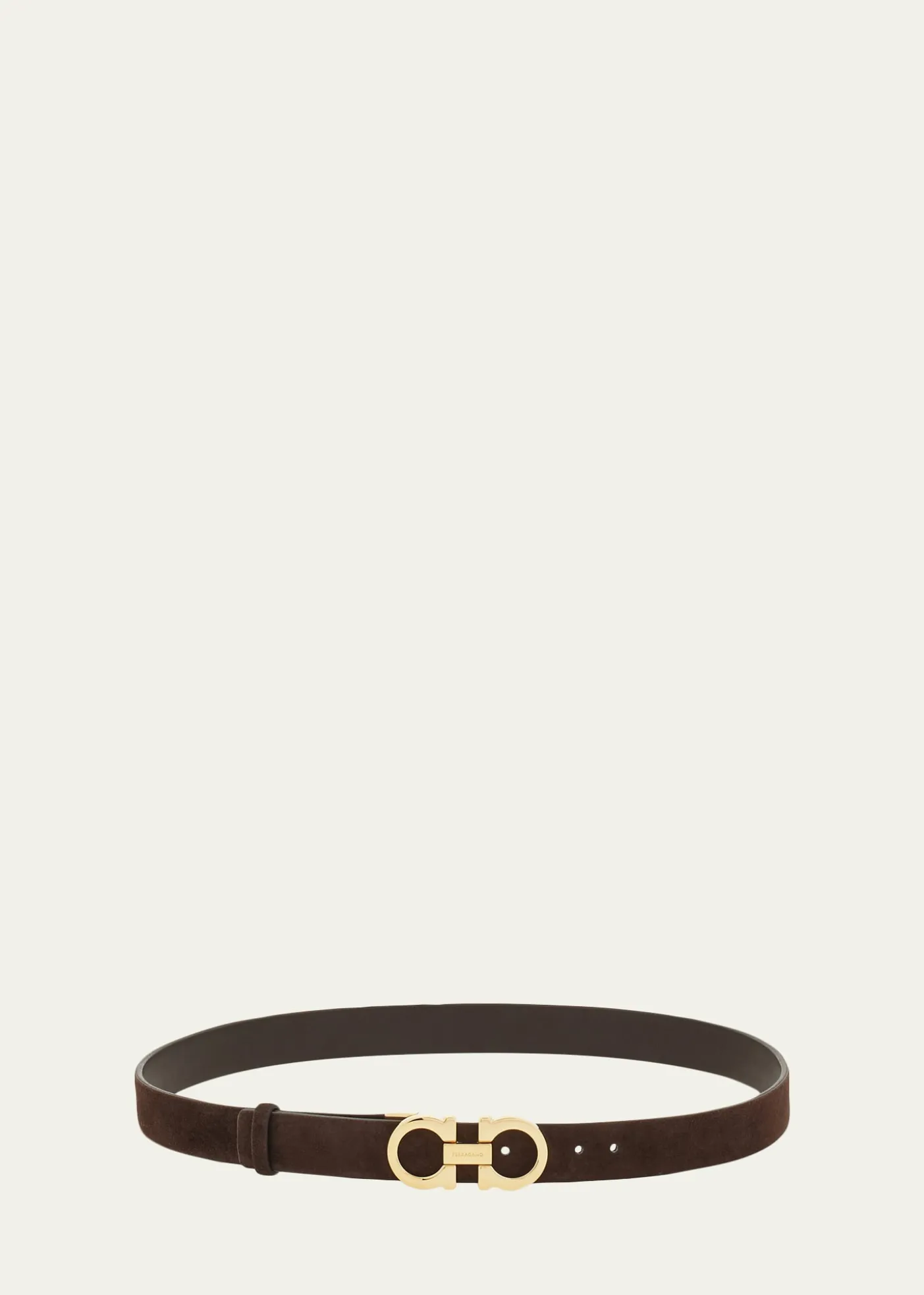 FerragamoDonna Suede Double Gancini Belt