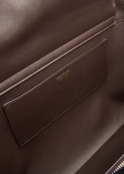 FerragamoHug Medium Soft Bicolor Leather Shoulder Bag