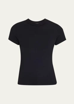 FRAMERibbed Crewneck Baby Tee