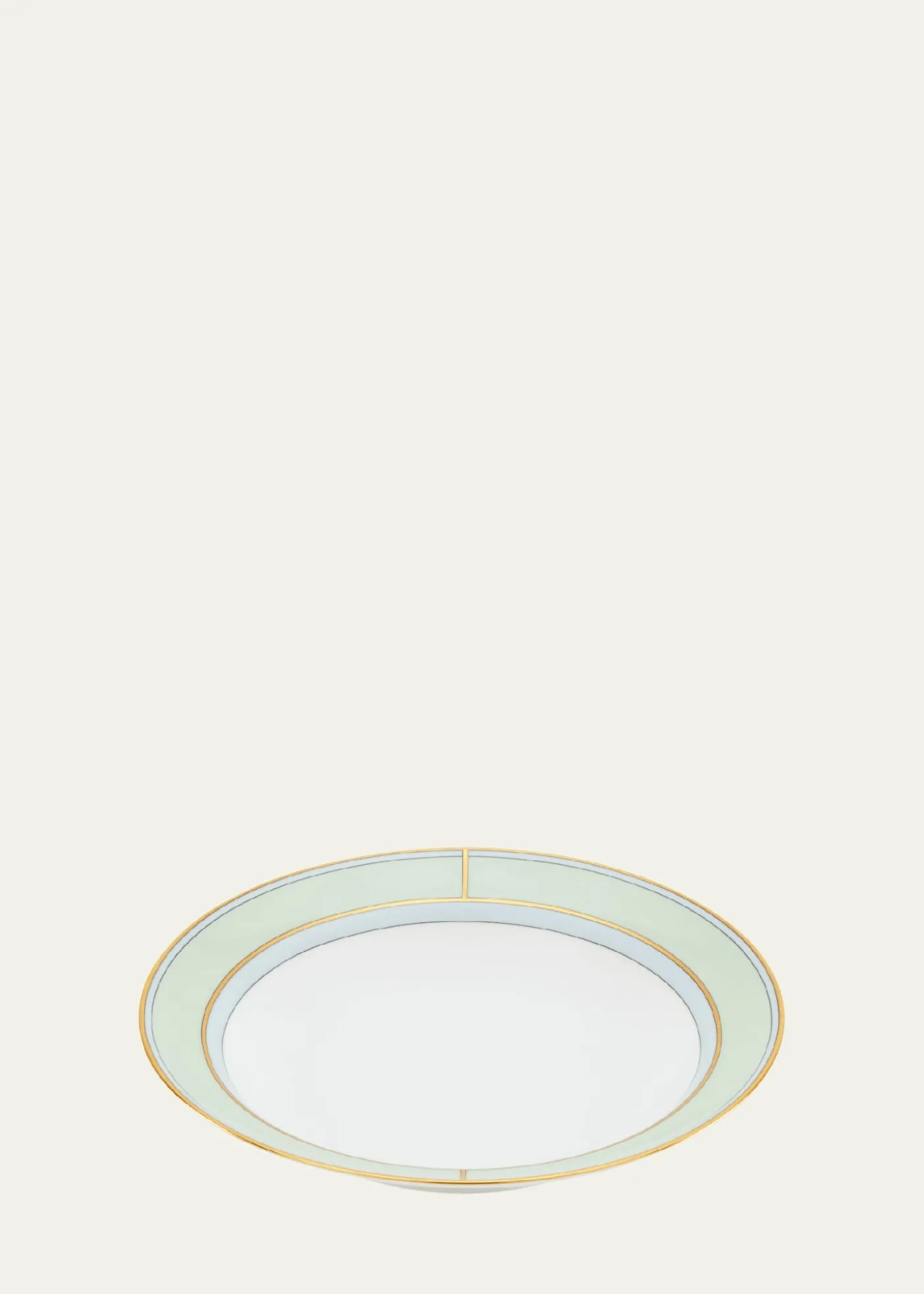 GINORI 1735Diva Colonna Soup Plate, Verde