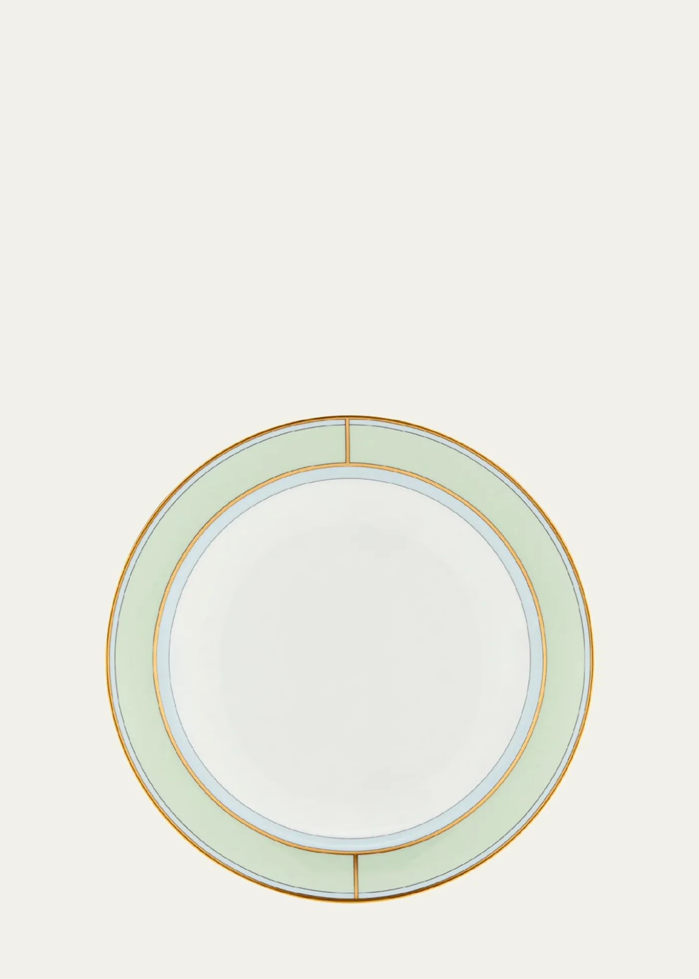 GINORI 1735Diva Colonna Soup Plate, Verde