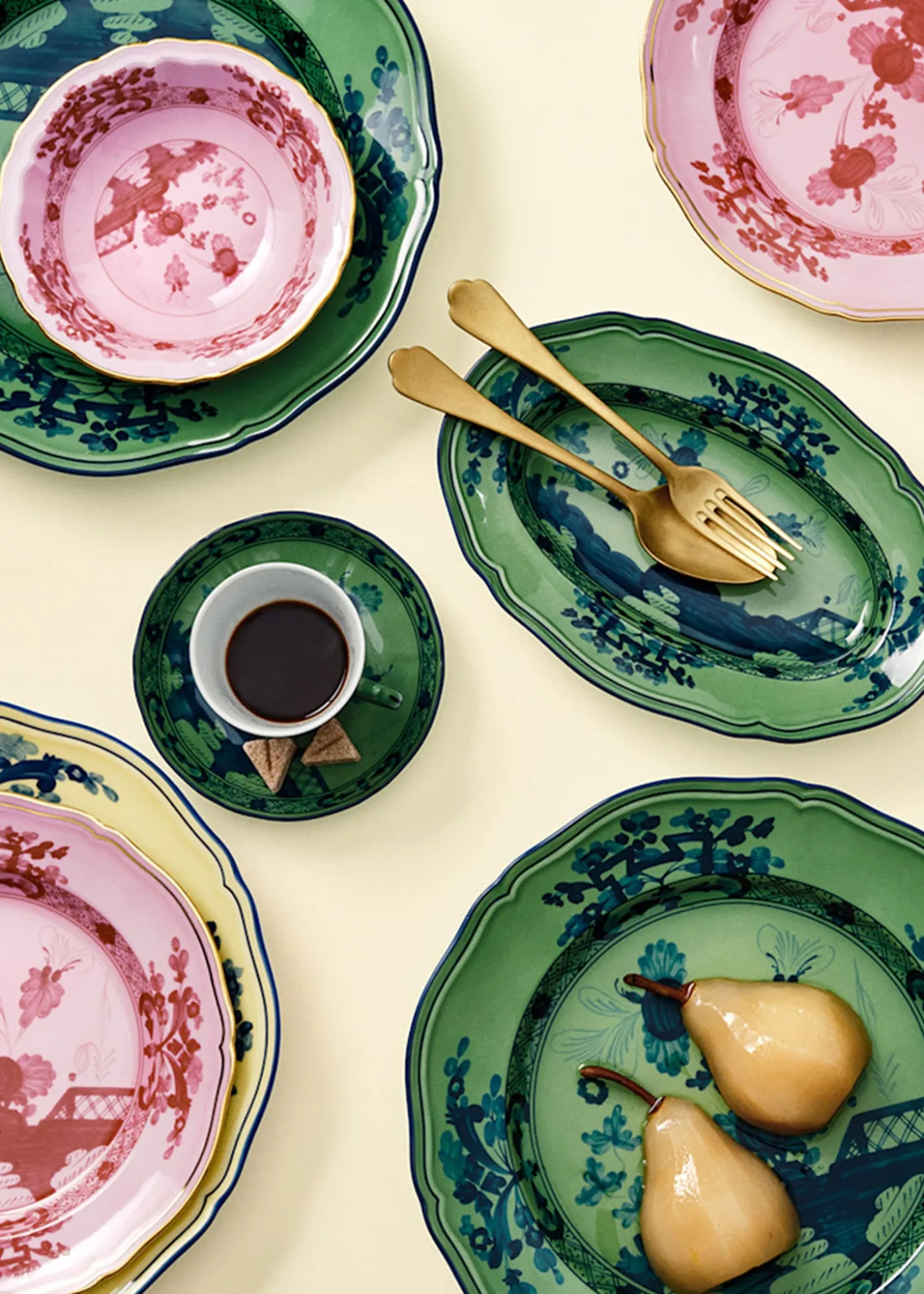 GINORI 1735Oriente Italiano Salad Plate, Malachite