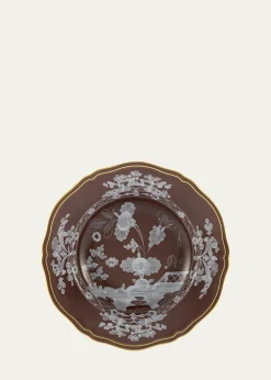 GINORI 1735Oriente Italiano Soup Plate, Castagna