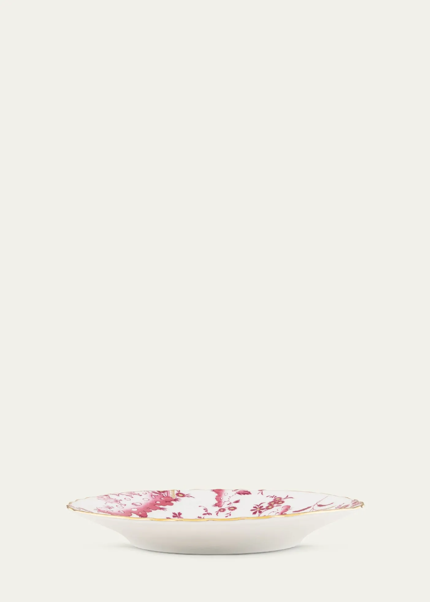 GINORI 1735Oro di Doccia Magenta Flat Bread Plate