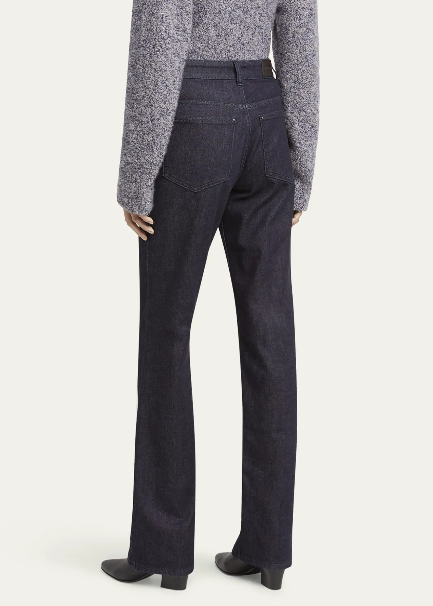 Giorgio ArmaniCotton-Cashmere Denim Straight-Leg Trousers