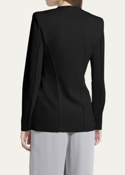 Giorgio ArmaniStretch Viscose Asymmetrical Knit Jacket