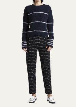 Giorgio ArmaniStriped Cashmere Pullover