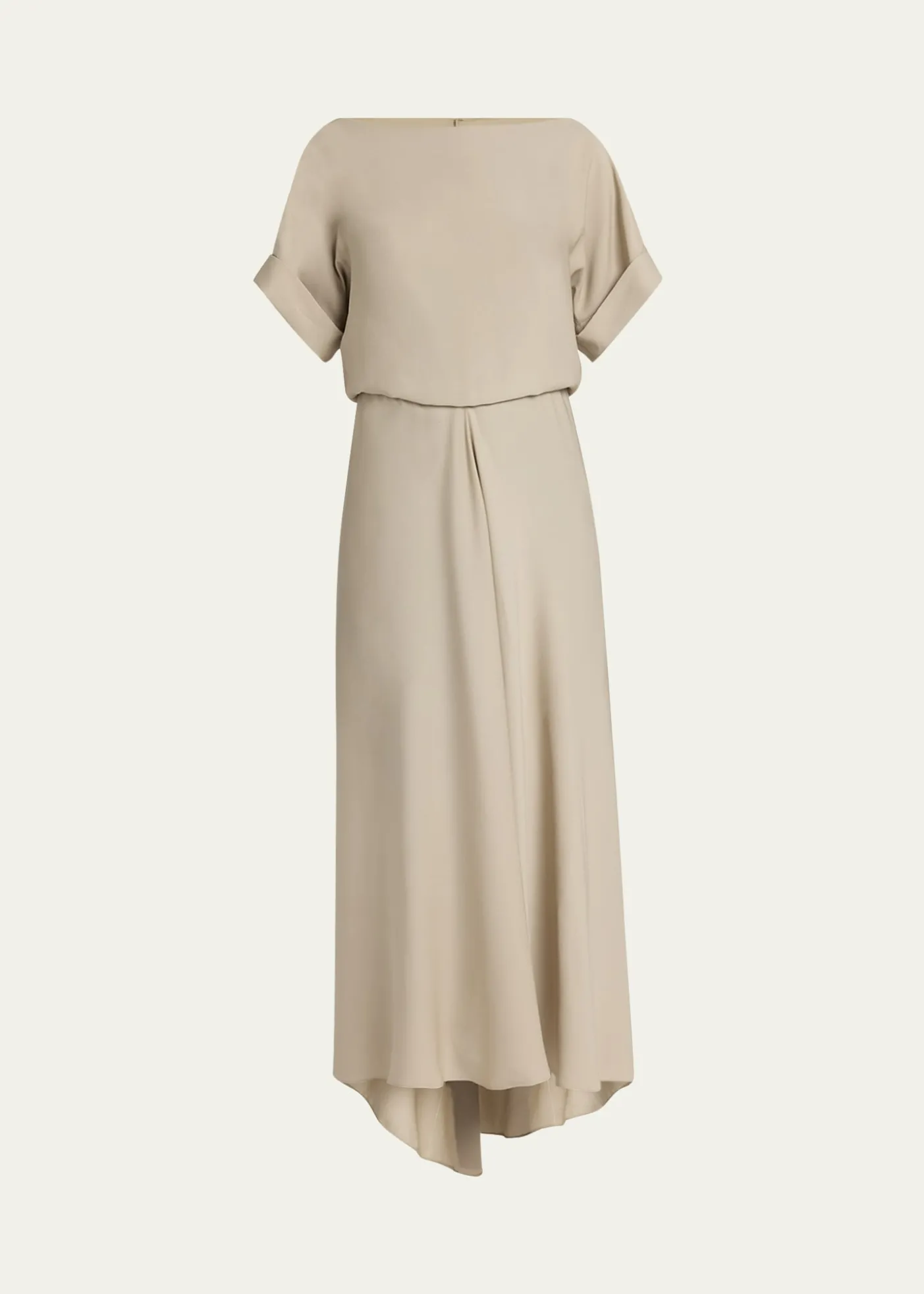 Giorgio ArmaniTriple Silk Georgette Hi-Low Gown