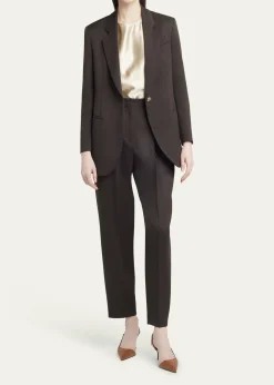 Giorgio ArmaniVirgin Wool Single-Breasted Blazer