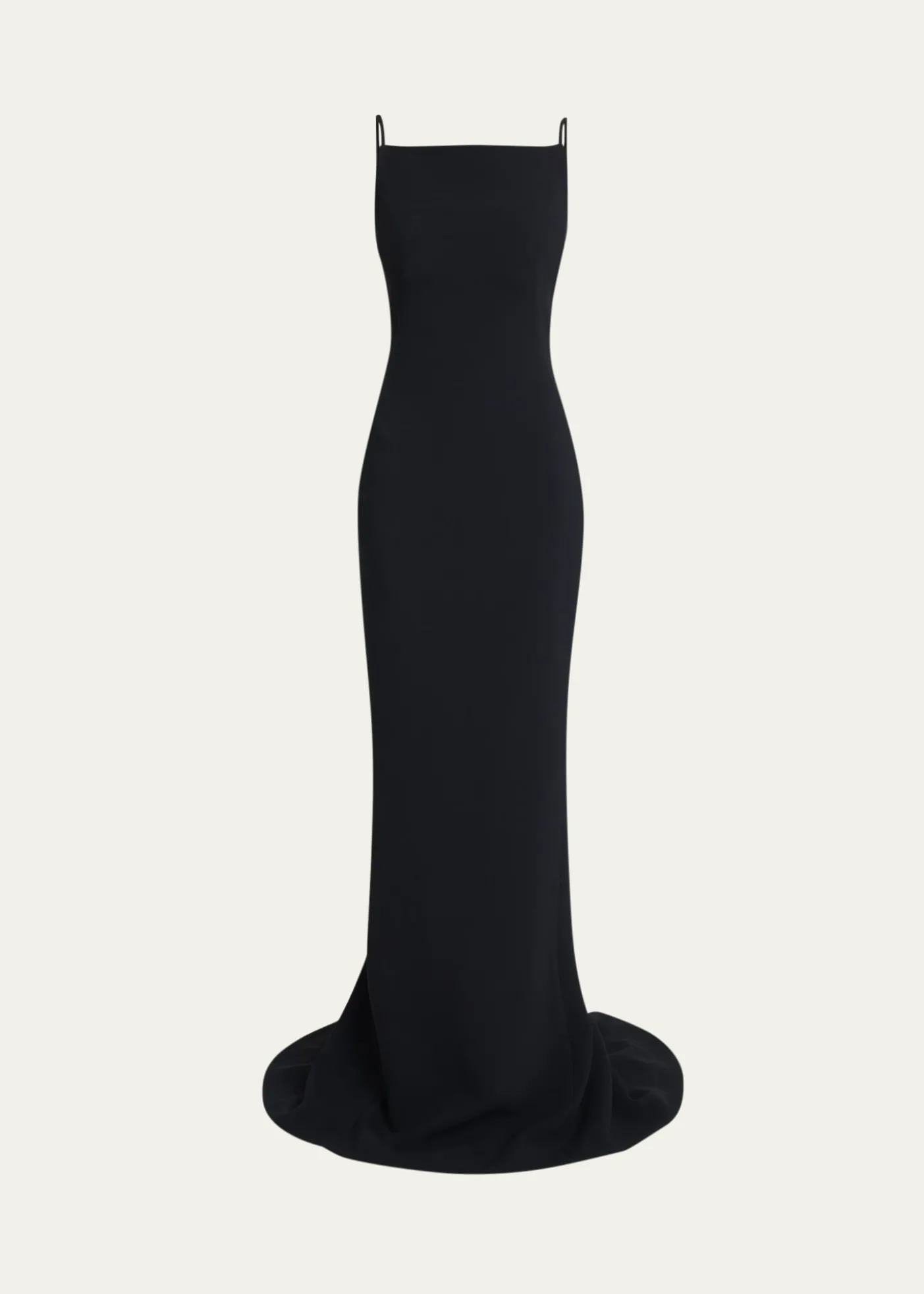 GivenchySquare-Neck Trumpet Gown