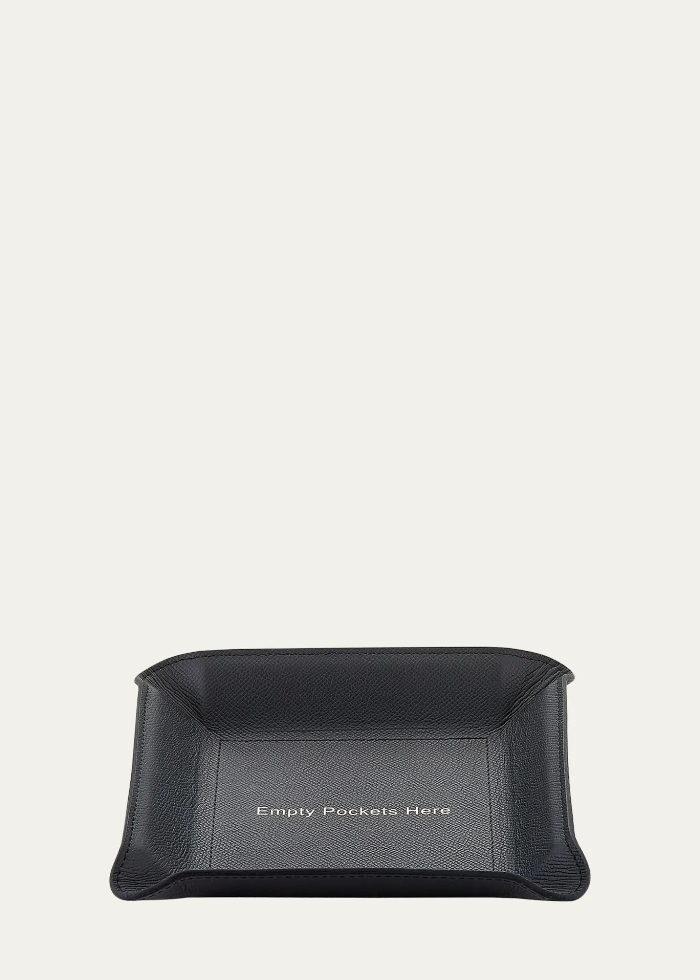 Graphic Image"Empty Pockets Here" Leather Valet Tray