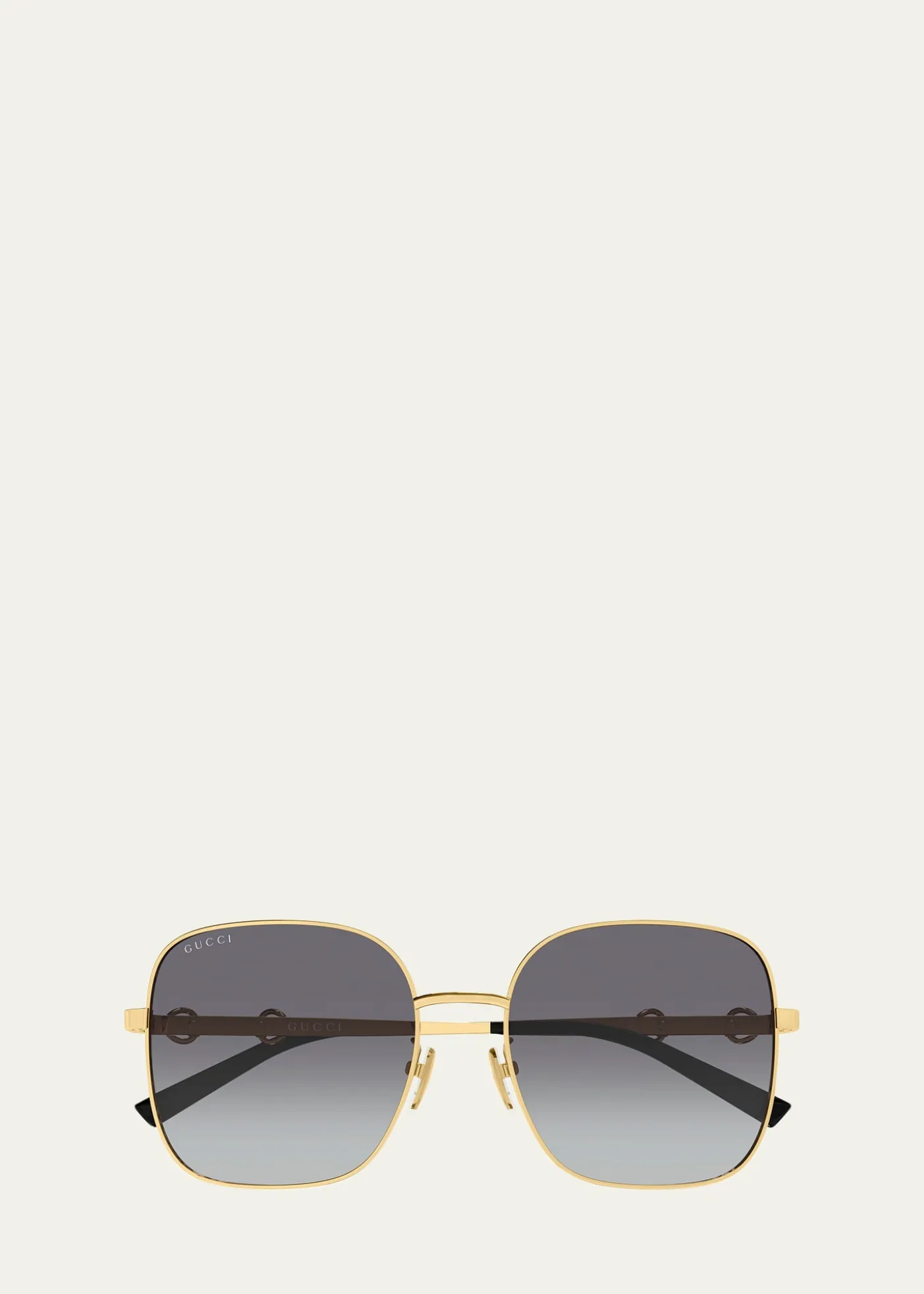 GucciHorsebit 58mm Square Sunglasses