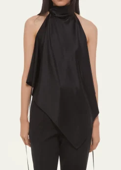 Helmut LangSilk Tie Scarf Top